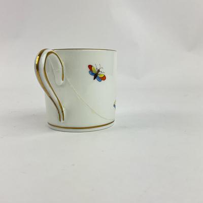 D278 Herend Rothschild Bird Small Teapot With Two Demitasse Cups With Matching Saucers
