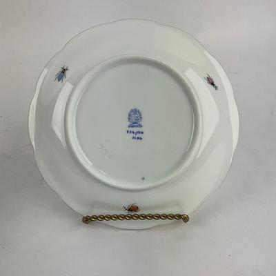 D281 Herend Rothschild Bird Four Teacups & Four Saucers