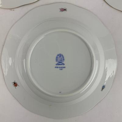 D282 Herend Rothschild Bird Rimmed Soup Plates