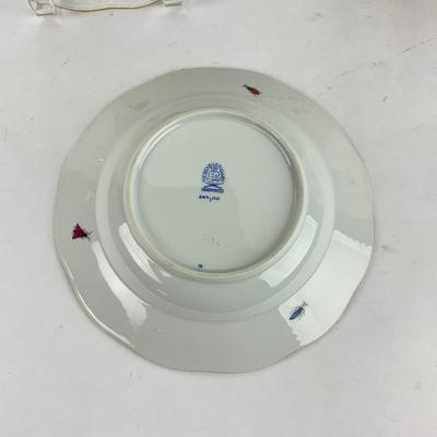 D284 Herend Rothschild Bird Rimmed Soup Plates