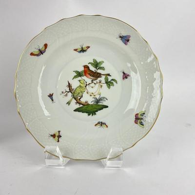 D288 Four Herend Rothschild Bird Salad Plates