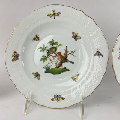 D288 Four Herend Rothschild Bird Salad Plates