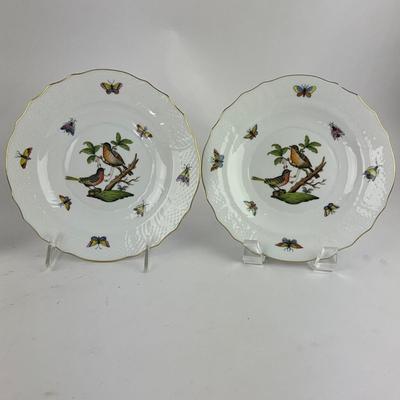 D290 Four Herend Rothschild Bird Salad Plates