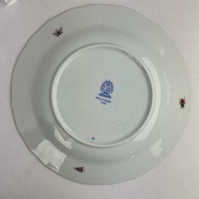 D292 Four Herend Rothschild Bird Dessert Plates