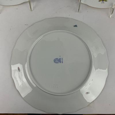 D296 Four Herend Rothschild Bird Dinner Plates