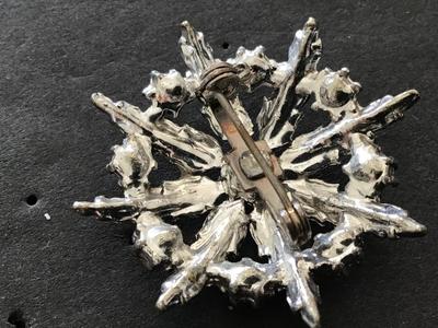 Vintage Clear Rhinestone Brooch