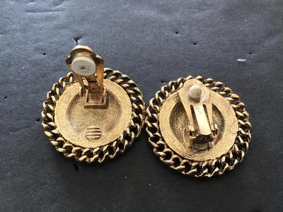 Gold Tone crown Earrings