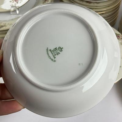 D301 85pc Set of Vintage Heinrich & Co. Bavaria China Set