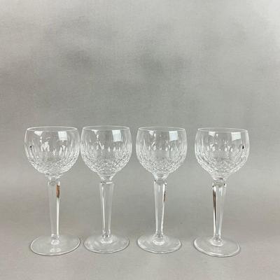 D307 Set of Four WATERFORD Colleen Hock Wine Glasses