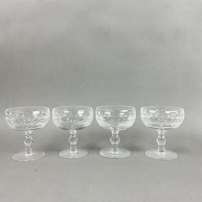 D309 Set of Four WATERFORD Colleen Short Stem Champagne/Tall Sherbet