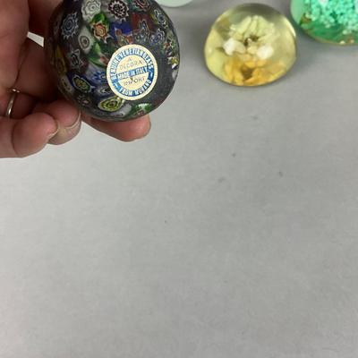 K338 Vintage Glass & Acrylic Paperweight