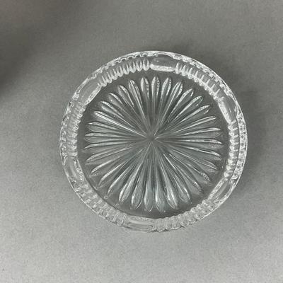 K340 Lot Of Antique Cut Crystal & Coaster Lot