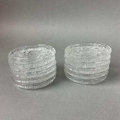 K340 Lot Of Antique Cut Crystal & Coaster Lot