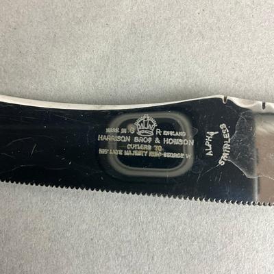 S347 Harrison Bros & Howson Antler Handled Steak Knives