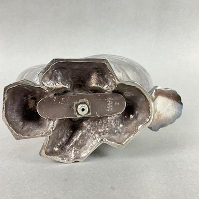 S349 Antique Silverplated Nautilus Shell Spoon Warmer