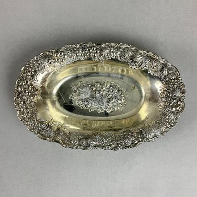 S351 Antique Silver Plated Dressing Table Box With Accessories