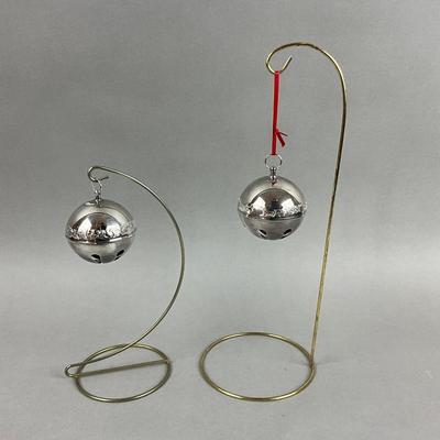 S358 1981 & 1979 Wallace Silver Plated Christmas Ball Ornaments