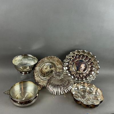 S365 Lot Of Silver Plated Holloware