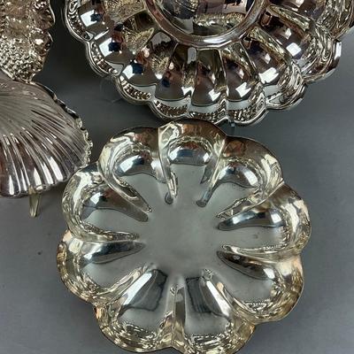 S365 Lot Of Silver Plated Holloware
