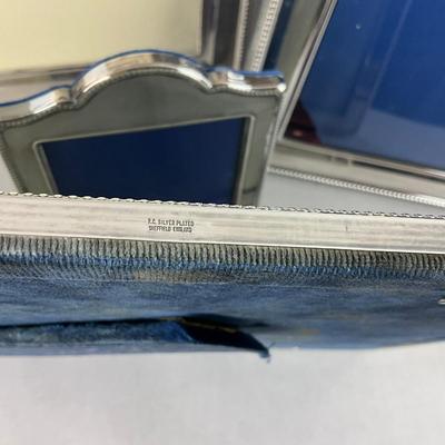 S366 Set Of Four Silver Plated Sheffield England Picture Frames