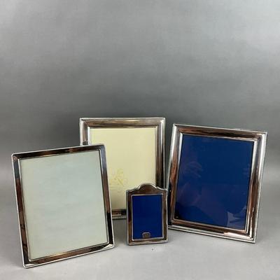 S366 Set Of Four Silver Plated Sheffield England Picture Frames
