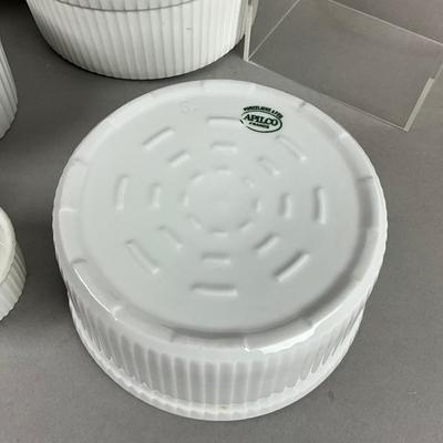 K381 Set Of French Alpico Souffle Dish Set