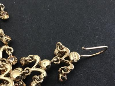 Monet Rhinestone Earrings