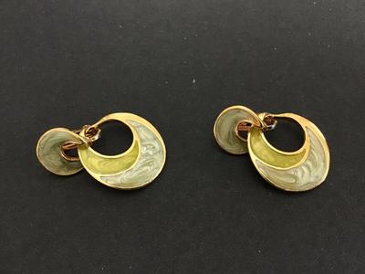 Vintage Enamel Earrings