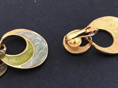 Vintage Enamel Earrings
