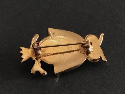 Jelly Belly Style Vintage Owl Brooch