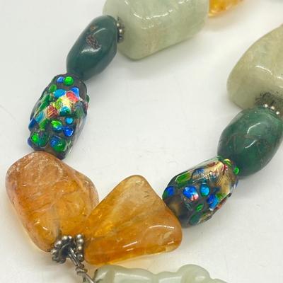 LOT 70: Gorgeous Gemstone Necklaces with Carved Pendants