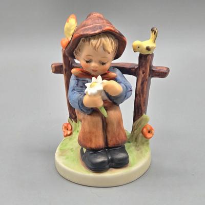 LOT 85: Hummel Goebel Retreat to Safety and She Loves Me / Not Figurines