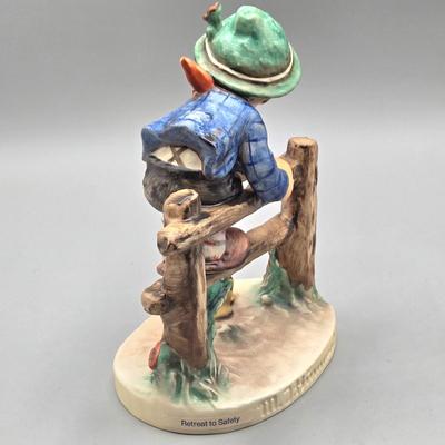 LOT 85: Hummel Goebel Retreat to Safety and She Loves Me / Not Figurines