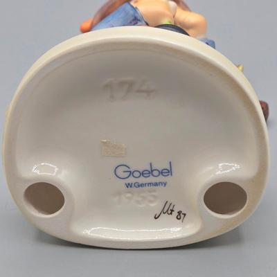 LOT 85: Hummel Goebel Retreat to Safety and She Loves Me / Not Figurines