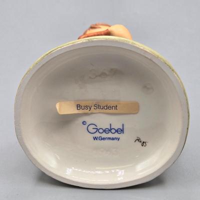 LOT 91: Hummel Figurines Home from the Market, Busy Student, and March Winds