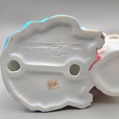 LOT 96: Vintage Department 56 Ceramic Grandma Bunny Rabbit, Beatrix Potter’s Peter Rabbit, and Tiny Talk Collection Caring Bunny Figurine...