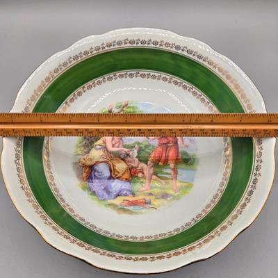 LOT 98: Staffordshire Ware Plate Mount Vernon, Vintage Franklin Mint Bill Bell Two By Two, Lenox Mayence Bowl, and More