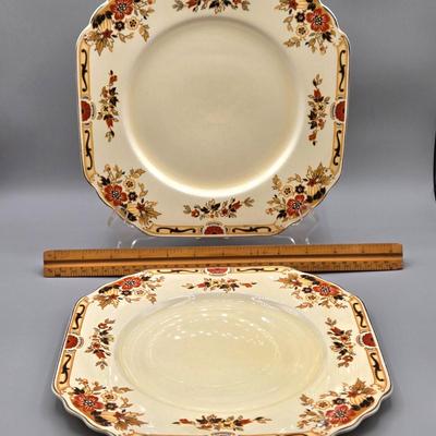 LOT 98: Staffordshire Ware Plate Mount Vernon, Vintage Franklin Mint Bill Bell Two By Two, Lenox Mayence Bowl, and More