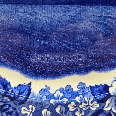 LOT 98: Staffordshire Ware Plate Mount Vernon, Vintage Franklin Mint Bill Bell Two By Two, Lenox Mayence Bowl, and More