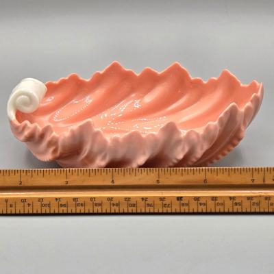 LOT 99: Lenox Ceramic Greenfield Candlestick Holders, Windsor Collection Candlesticks, and Vintage Pink Acanthus Leaf Bowl