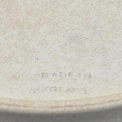 LOT 125: Wedgwood Dark Cobalt Blue Jasperware Cheese Dome with Underplate