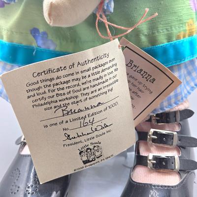 LOT 129: Jackie Daddy's Long Legs Doll and 1999 Little Souls Doll Brianna by Gretchen Wilson