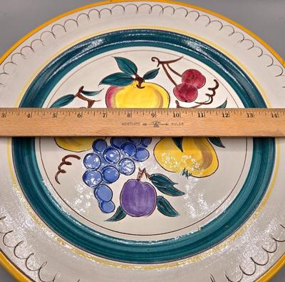 LOT 130: Vintage Stangl Pottery Fruit Serving Platter and Stangl Prelude Serving Bowl