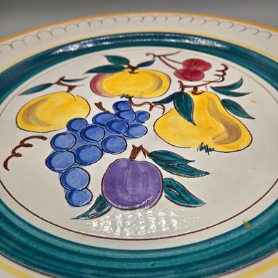 LOT 130: Vintage Stangl Pottery Fruit Serving Platter and Stangl Prelude Serving Bowl