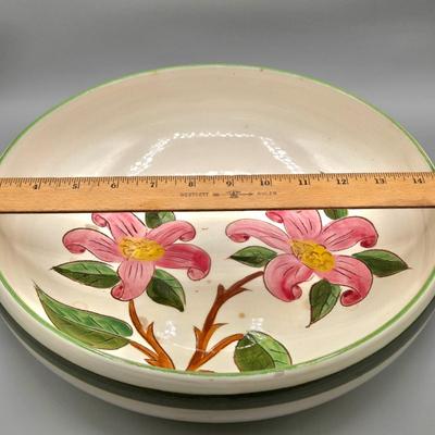 LOT 130: Vintage Stangl Pottery Fruit Serving Platter and Stangl Prelude Serving Bowl