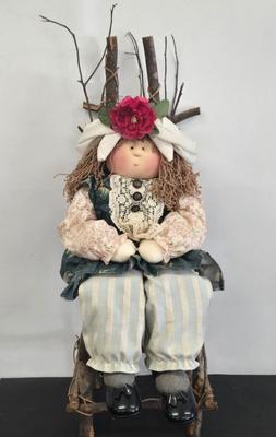 LOT 133: 1993 Little Souls Chelsea by Gretchen Wilson with Her Own Twig Chair