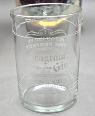 LOT 143: Vintage Old Rip Van Winkle New Jersey Bicentennial Cumberland Porcelain Decanter, 1960's Tired Business Highball Glass,...