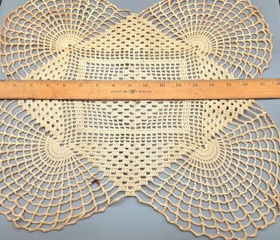 LOT 144: Vintage Lady Head Vase, 6 Royal Worcester Evesham Vale Ramekins, Picture Frame, Linen Napkins, Pottery Barn Salad Serving...