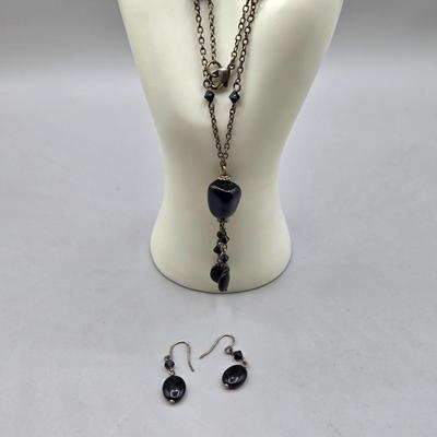 LOT 146J: Vintage Black with Silver-tone and Gold-tone Jewelry, Including Multiple Pierced Earrings and More