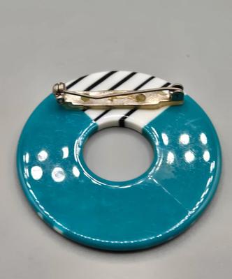 LOT 150J: Vintage Square Plastic Turquoise Red Poppy Flower Leaf Enamel Stud Earrings,Teal Blue Round Spiral Button Studs, Aqua Blue...